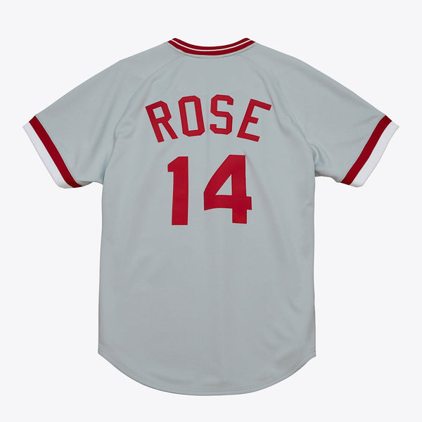 Mens Mitchell & Ness MLB ROAD JERSEY REDS 1975 PETE ROSE