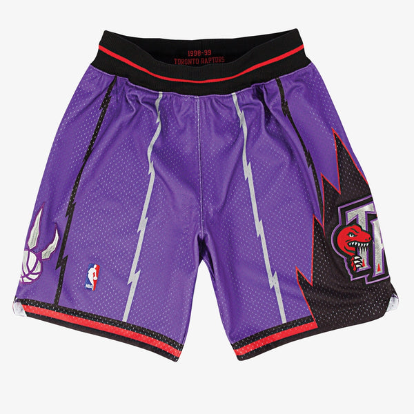 MENS MITCHELL & NESS NBA AUTHENTIC ROAD SHORTS RAPTORS 98-99