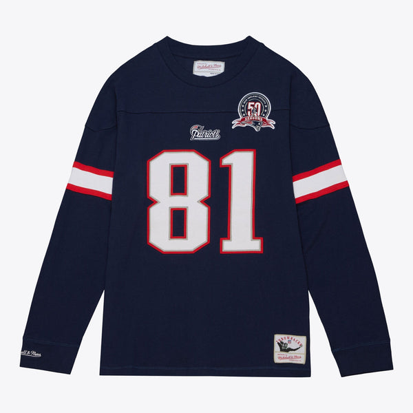 Mens Mitchell & Ness NFL N&N LS TEE PATRIOTS 2009 RANDY MOSS