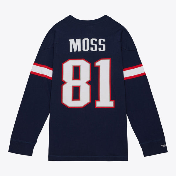 Mens Mitchell & Ness NFL N&N LS TEE PATRIOTS 2009 RANDY MOSS