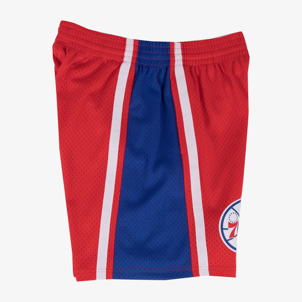 MENS MITCHELL & NESS NBA SWINGMAN ROAD SHORTS 76ERS 96-97