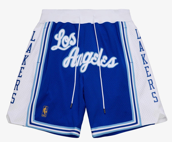 MENS MITCHELL & NESS NBA JUST DON HARDWOOD CLASSICS SHORTS LAKERS 1996