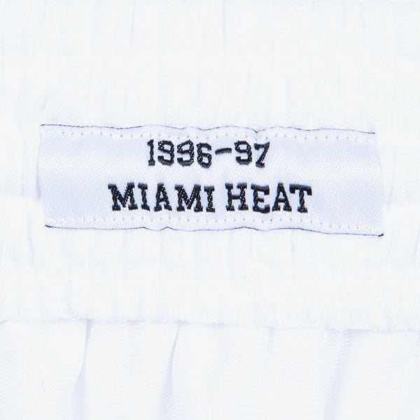 MENS MITCHELL & NESS NBA SWINGMAN SHORTS HOME HEAT 96-97