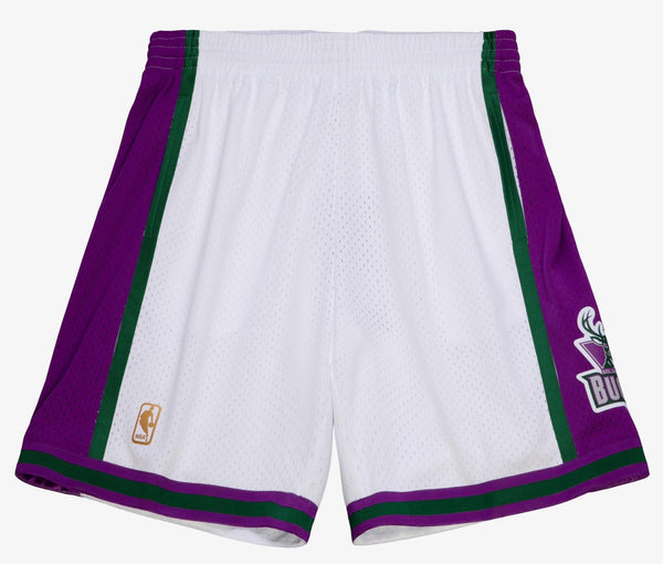 MENS MITCHELL & NESS NBA SWINGMAN SHORTS BUCKS 1996