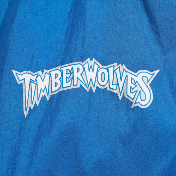 MENS MITCHELL & NESS BIG SHOT PREMIUM WINBREAKER VINTAGE LOGO TIMBERWOLVES