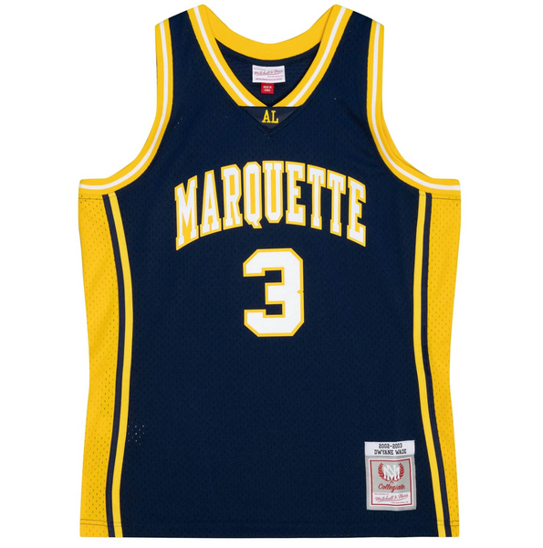 Mens Mitchell & Ness NCAA DARK JERSEY MARQUETTE 2002 DWYANE WADE