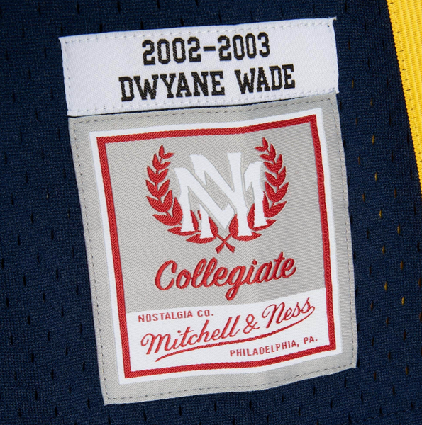 Mens Mitchell & Ness NCAA DARK JERSEY MARQUETTE 2002 DWYANE WADE