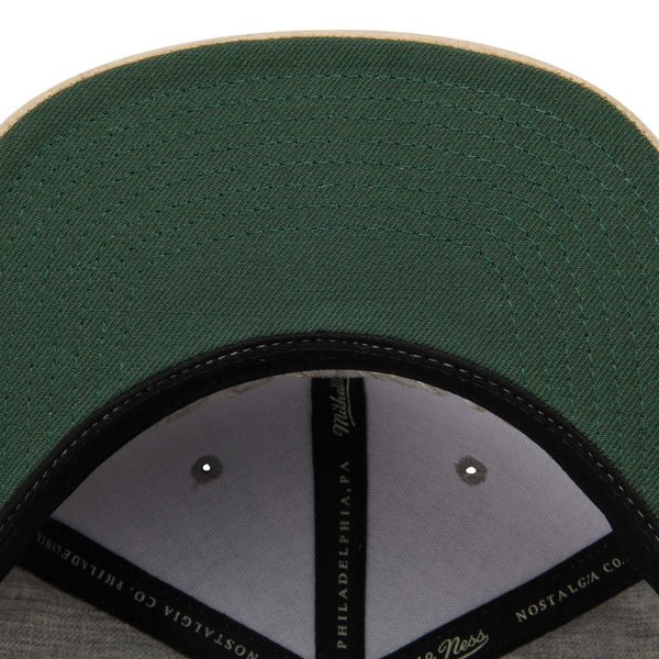 MENS MITCHELL & NESS NBA NEW YORK KNICKS HEATHER SUEDE TWO-TONE ADJUSTABLE HAT