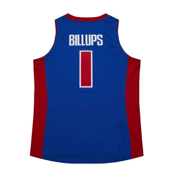 MENS MITCHELL & NESS DARK FINALS JERSEY PISTONS 2003 CHAUNCEY BILLUPS