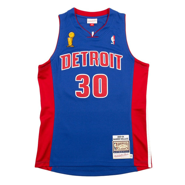 MENS MITCHELL & NESS DARK FINALS JERSEY PISTONS 2003 RASHEED WALLACE