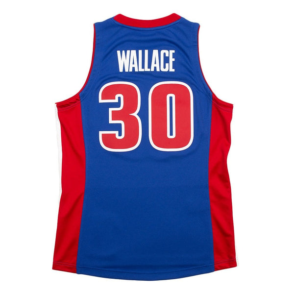 MENS MITCHELL & NESS DARK FINALS JERSEY PISTONS 2003 RASHEED WALLACE