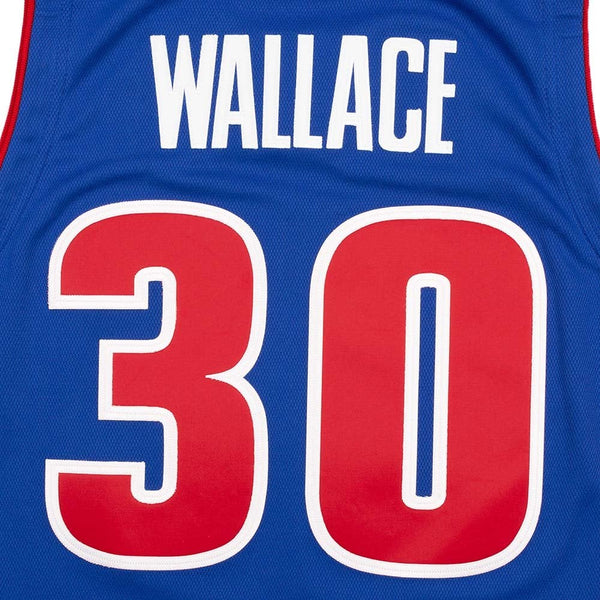 MENS MITCHELL & NESS DARK FINALS JERSEY PISTONS 2003 RASHEED WALLACE