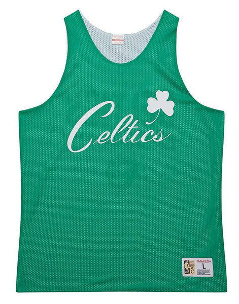 MENS MITCHELL & NESS REVERSIBLE MESH PRACTICE TANK VINTAGE LOGO CELTICS