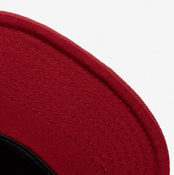 MENS MITCHELL & NESS NBA CORE BASIC SNAPBACK HEAT - LIGHT GOLD-SCARLET