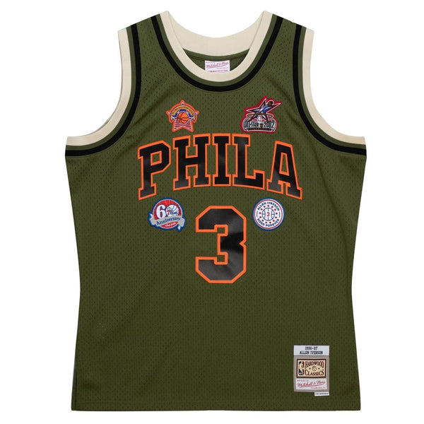 MENS MITCHELL & NESS FLIGHT SWINGMAN JERSEY 76ERS 1996 ALLEN IVERSON