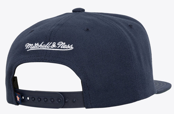 [HS9758-HASNAVY] MENS MITCHELL & NESS MLB XL LOGO SNAPBACK COOP ASTROS