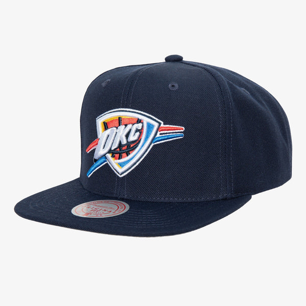 [HHSS3256-OCTYYPPPBLUE] MENS MITCHELL & NESS NBA TEAM GROUND 2 SNAPBACK THUNDER