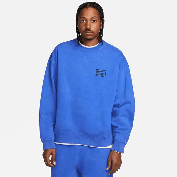 [DR4024-480] MENS NIKE X STUSSY ACID WASH CREW FLEECE