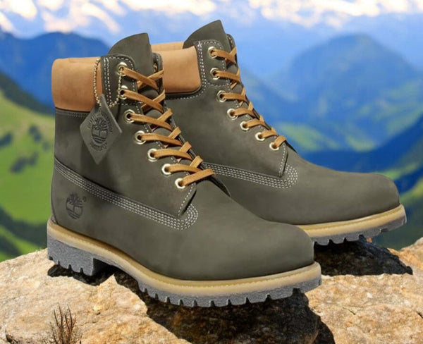 [TB0A2JC9A58] Mens Timberland PREMIUM 6-INCH BOOTS 'DARK GREEN NUBUCK'