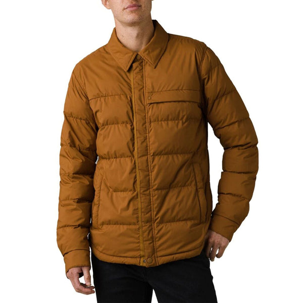 [1961921-WALNUT] MENS PRANA PINCHOT SHIRT WATER REPELLENT STANDARD FIT JACKET