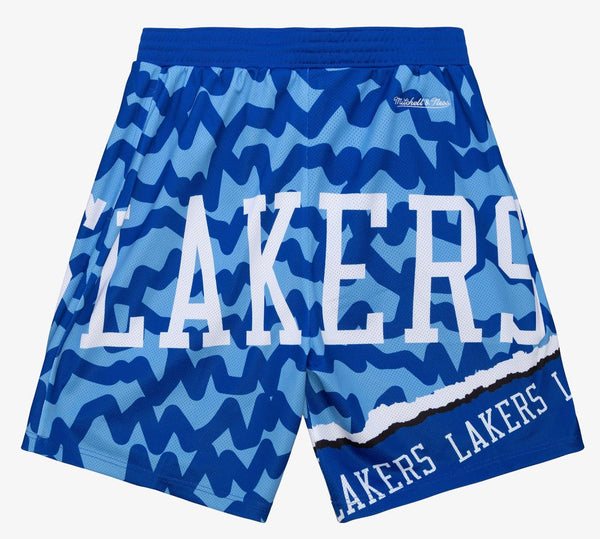 MENS MITCHELL & NESS NBA JUMBOTRON 2.0 SUBLIMATED SHORTS LAKERS