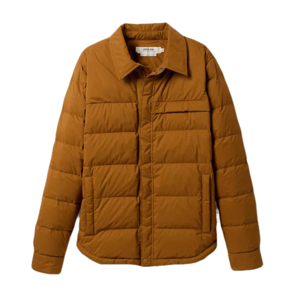 [1961921-WALNUT] MENS PRANA PINCHOT SHIRT WATER REPELLENT STANDARD FIT JACKET