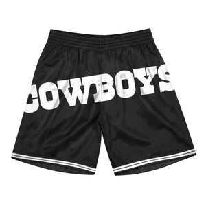 Mens Mitchell & Ness NFL BIG FACE 3.0 FASHION SHORTS COWBOYS