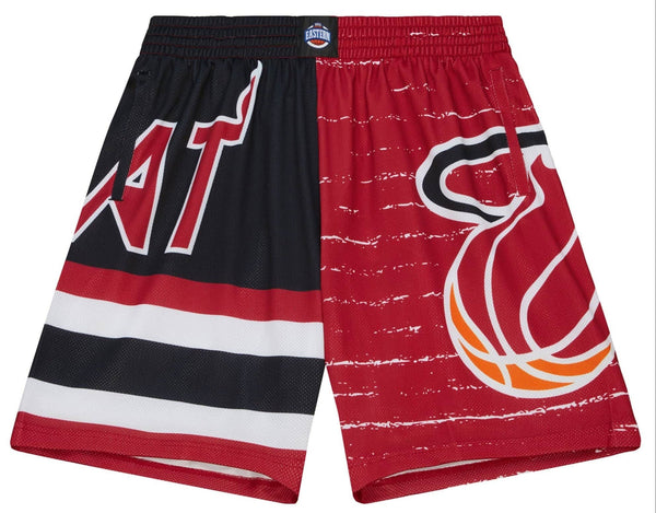 MENS MITCHELL & NESS NBA JUMBOTRON 3.0 SHORTS HEAT