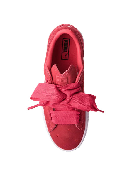 [365135-01] Youth PUMA SUEDE HEART JR 'VALENTINE - PARADISE PINK'