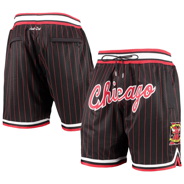 MENS MITCHELL & NESS NBA JUST DON 10TH YEAR ANNIVERSARY SHORTS BULLS 1996