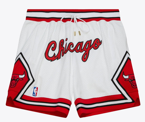 MENS MITCHELL & NESS NBA JUST DON 7IN HOME SHORTS BULLS