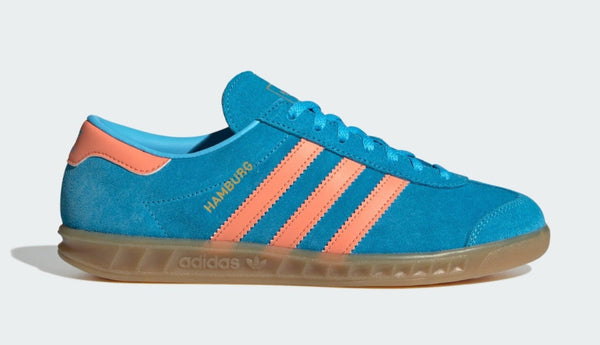[JS0682] WOMENS ADIDAS HAMBURG 'SKY RUSH SEMI CORAL GOLD METALLIC (WOMEN'S)'
