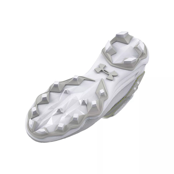 [3025085-101] MENS UNDER ARMOUR UA HIGHLIGHT HAMMER MC 'WHITE METALLIC SILVER'