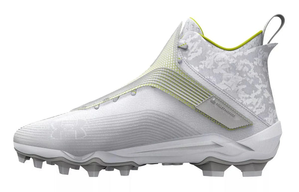[3025085-101] MENS UNDER ARMOUR UA HIGHLIGHT HAMMER MC 'WHITE METALLIC SILVER'