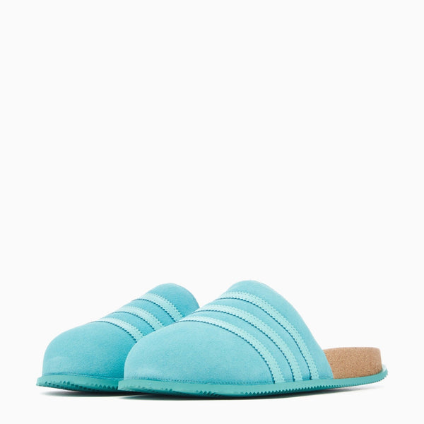 [GY2554] Mens Adidas ADIMULE LEA SLIDES 'AQUA'