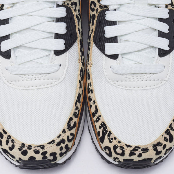 [IF1619-102] WOMENS NIKE AIR MAX 90 PRINT 'LEOPARD BURGUNDY'