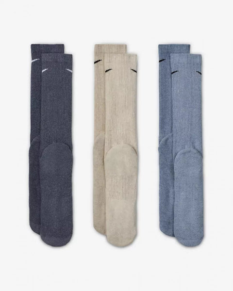 [SX6888-901] MENS NIKE 3 PACK DRI-FIT PLUS CREW SOCKS