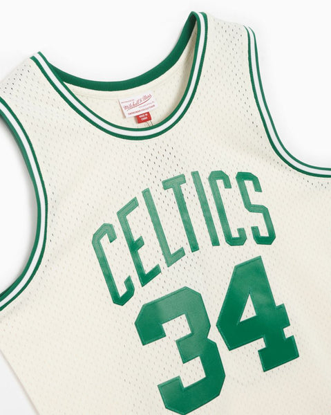 MENS MITCHELL & NESS CREAM TEAM COLOR SWINGMAN JERSEY CELTICS 2007 PAUL PIERCE