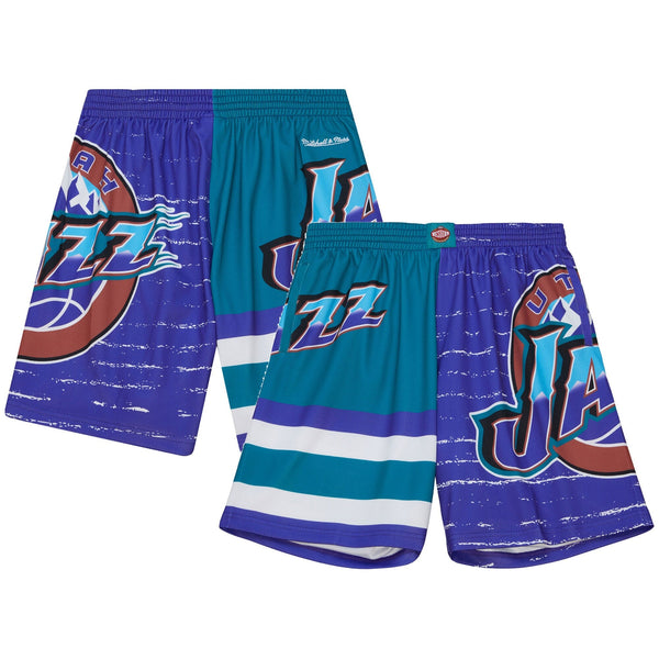 MENS MITCHELL & NESS NBA JUMBOTRON 3.0 SHORTS JAZZ