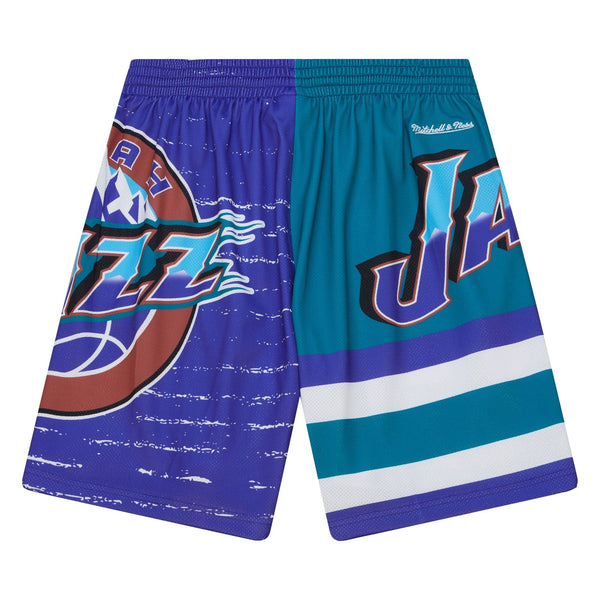 MENS MITCHELL & NESS NBA JUMBOTRON 3.0 SHORTS JAZZ