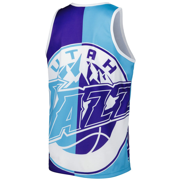 MENS MITCHELL & NESS SUBLIMATED PLAYER TANK JAZZ KARL MALONE
