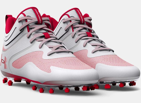 [3025639-101] MENS UNDER ARMOUR COMMAND MC MID 'WHITE RED' (NO LID)