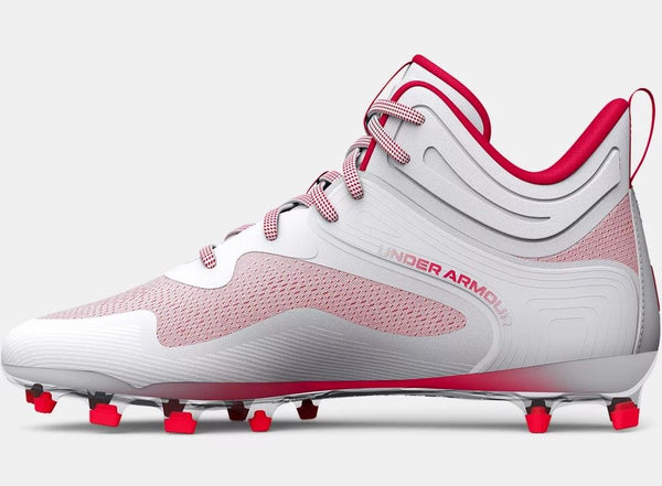 [3025639-101] MENS UNDER ARMOUR COMMAND MC MID 'WHITE RED' (NO LID)