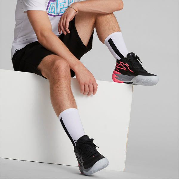 [378287-01] Mens Puma LAMELO BALL MB.02 'PUMA BLACK SUNSET GLOW'