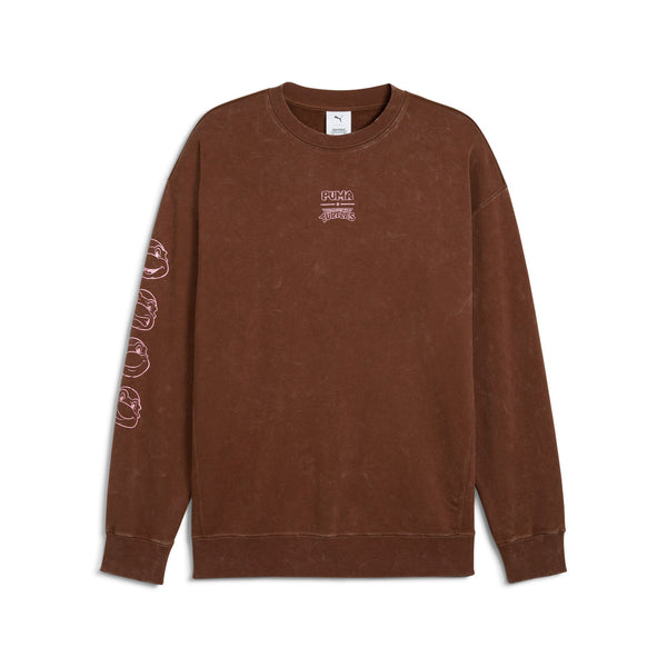 [630100-65] MENS PUMA X TMNT RELAXED GRAPHIC CREW TR