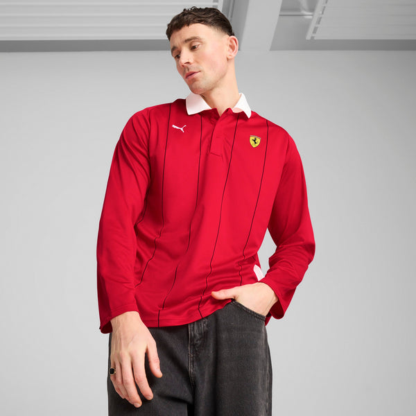 [631265-02] Mens Puma FERRARI RACE JERSEY LS POLO