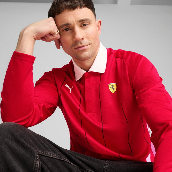 [631265-02] Mens Puma FERRARI RACE JERSEY LS POLO