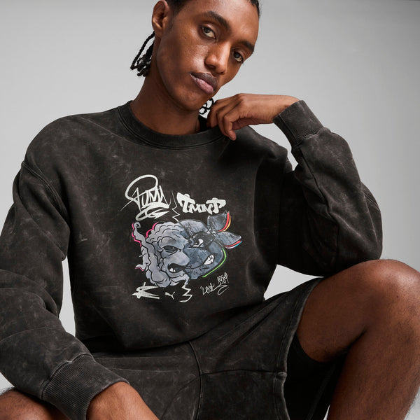 [630100-01] MENS PUMA X TMNT RELAXED GRAPHIC CREW TR