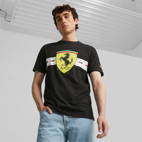 [620953-01] Mens PUMA FERRARI RACE HERITAGE BIG SHIELD TEE