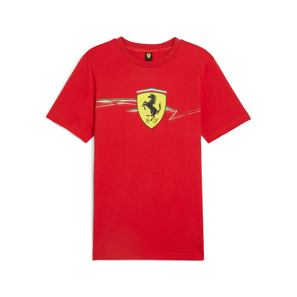 [627055-02] MENS PUMA FERRARI RACE BIG SHIELD TEE